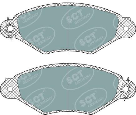 SCT-MANNOL SP 312 PR - Brake Pad Set, disc brake autospares.lv