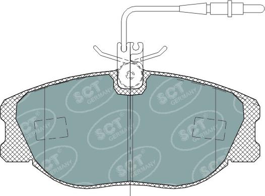 SCT-MANNOL SP 317 PR - Brake Pad Set, disc brake autospares.lv