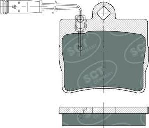 SCT-MANNOL SP 389 PR - Brake Pad Set, disc brake autospares.lv