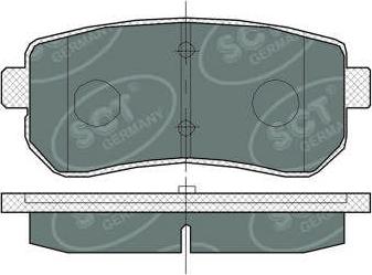 SCT-MANNOL SP380 - Brake Pad Set, disc brake autospares.lv