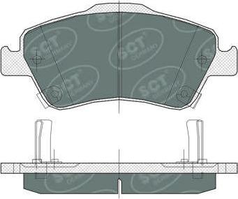 SCT-MANNOL SP 381 PR - Brake Pad Set, disc brake autospares.lv