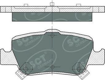 SCT-MANNOL SP382 - Brake Pad Set, disc brake autospares.lv