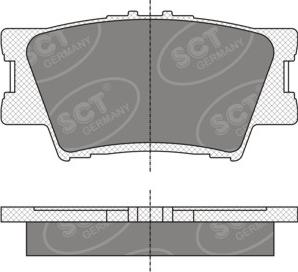 SCT-MANNOL SP336 - Brake Pad Set, disc brake autospares.lv