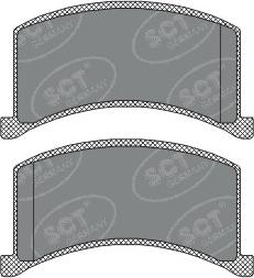 SCT-MANNOL SP 331 PR - Brake Pad Set, disc brake autospares.lv