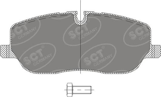 SCT-MANNOL SP 329 PR - Brake Pad Set, disc brake autospares.lv