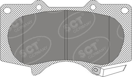 SCT-MANNOL SP 328 - Brake Pad Set, disc brake autospares.lv