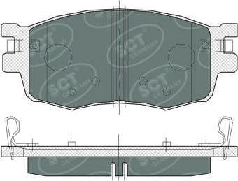 SCT-MANNOL SP 379 PR - Brake Pad Set, disc brake autospares.lv