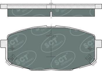 SCT-MANNOL SP374 - Brake Pad Set, disc brake autospares.lv