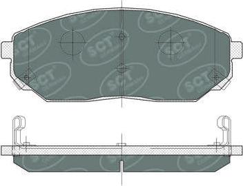 SCT-MANNOL SP 371 PR - Brake Pad Set, disc brake autospares.lv