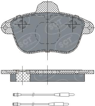 SCT-MANNOL SP 295 PR - Brake Pad Set, disc brake autospares.lv