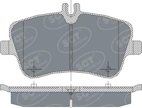 SCT-MANNOL SP 246 - Brake Pad Set, disc brake autospares.lv