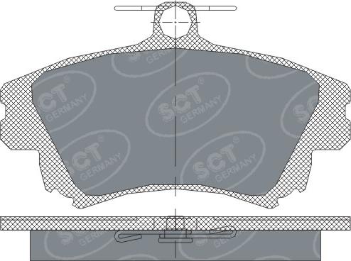 SCT-MANNOL SP240 - Brake Pad Set, disc brake autospares.lv