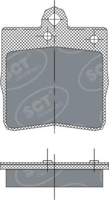 SCT-MANNOL SP 247 - Brake Pad Set, disc brake autospares.lv