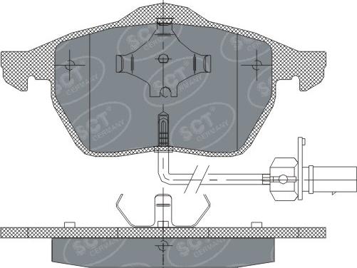 SCT-MANNOL SP 259 - Brake Pad Set, disc brake autospares.lv