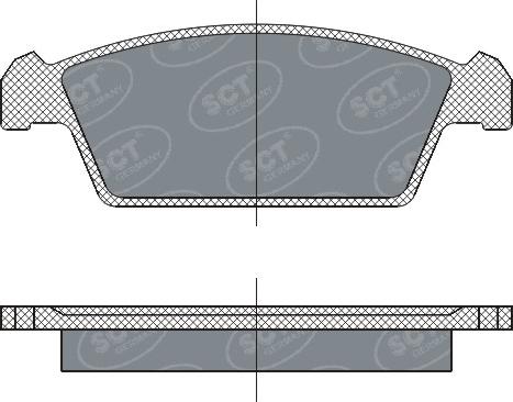 SCT-MANNOL SP 264 PR - Brake Pad Set, disc brake autospares.lv