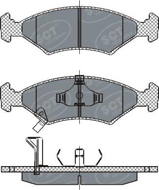 SCT-MANNOL SP 266 PR - Brake Pad Set, disc brake autospares.lv