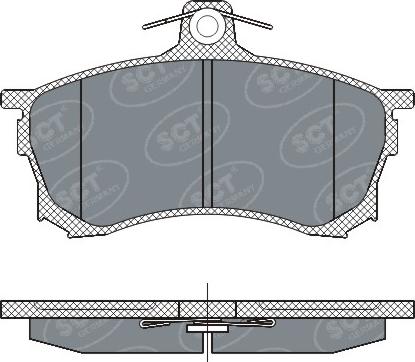 SCT-MANNOL SP 268 PR - Brake Pad Set, disc brake autospares.lv