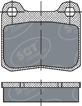 SCT-MANNOL SP200 - Brake Pad Set, disc brake autospares.lv