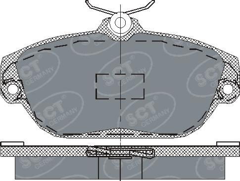 SCT-MANNOL SP201 - Brake Pad Set, disc brake autospares.lv