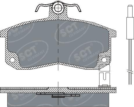 SCT-MANNOL SP 216 - Brake Pad Set, disc brake autospares.lv