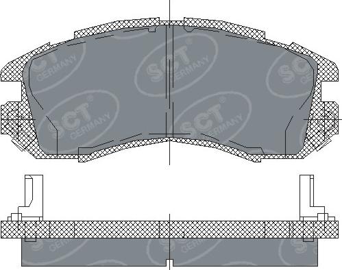 SCT-MANNOL SP 210 PR - Brake Pad Set, disc brake autospares.lv