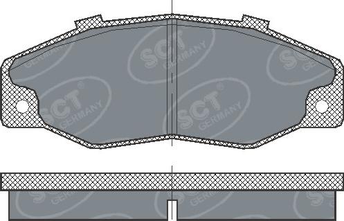 SCT-MANNOL SP218 - Brake Pad Set, disc brake autospares.lv