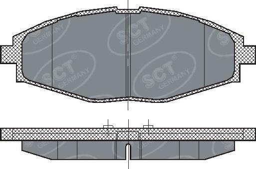 SCT-MANNOL SP 213 - Brake Pad Set, disc brake autospares.lv