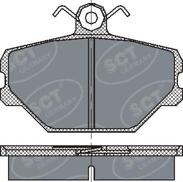 SCT-MANNOL SP 217 - Brake Pad Set, disc brake autospares.lv