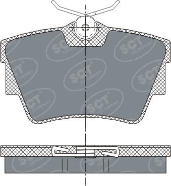 SCT-MANNOL SP 289 PR - Brake Pad Set, disc brake autospares.lv