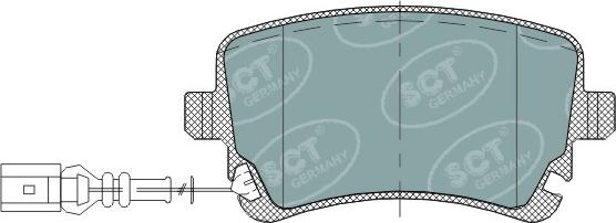 SCT-MANNOL SP 288 PR - Brake Pad Set, disc brake autospares.lv