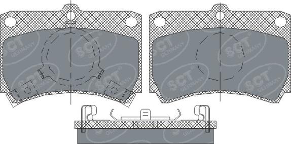 SCT-MANNOL SP239 - Brake Pad Set, disc brake autospares.lv