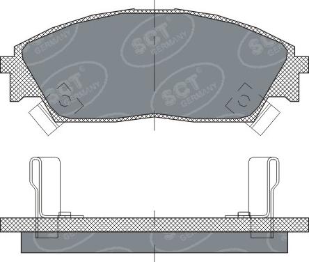 SCT-MANNOL SP 238 - Brake Pad Set, disc brake autospares.lv