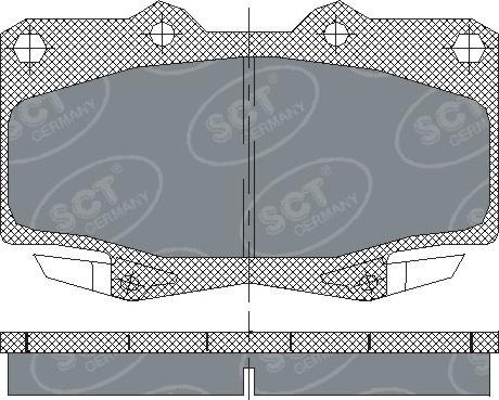 SCT-MANNOL SP 229 - Brake Pad Set, disc brake autospares.lv