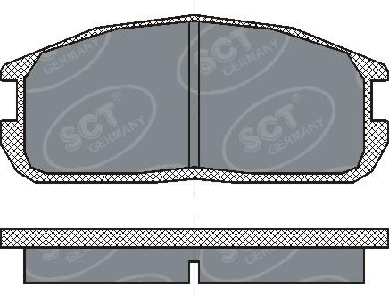 SCT-MANNOL SP220 - Brake Pad Set, disc brake autospares.lv