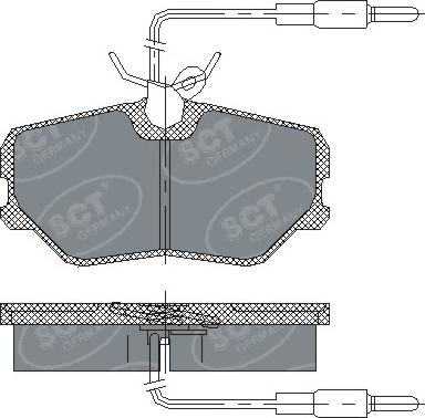 SCT-MANNOL SP221 - Brake Pad Set, disc brake autospares.lv