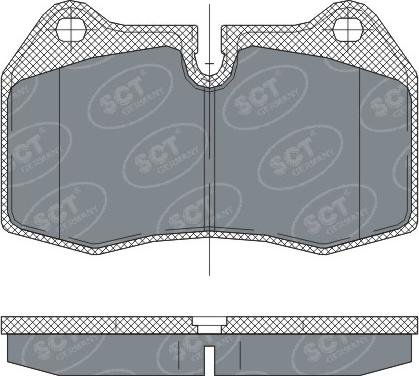 SCT-MANNOL SP 272 PR - Brake Pad Set, disc brake autospares.lv