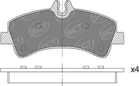 SCT-MANNOL SP 745 PR - Brake Pad Set, disc brake autospares.lv