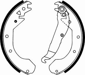 SCT-MANNOL SS 508 - Brake Shoe Set, parking brake autospares.lv