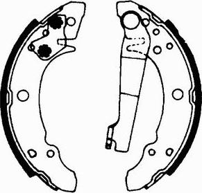 SCT-MANNOL SS 503 - Brake Shoe Set, parking brake autospares.lv