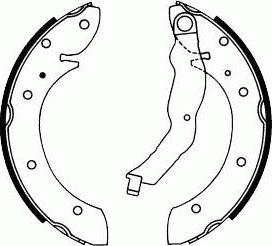 SCT-MANNOL SS 539 - Brake Shoe Set, parking brake autospares.lv