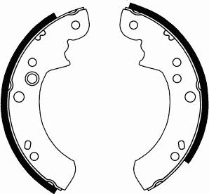 SCT-MANNOL SS 530 - Brake Shoe Set, parking brake autospares.lv