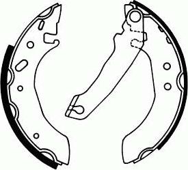 SCT-MANNOL SS 537 - Brake Shoe Set, parking brake autospares.lv