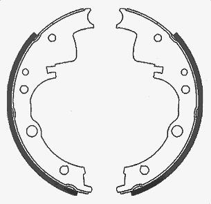 SCT-MANNOL SS 528 - Brake Shoe Set, parking brake autospares.lv