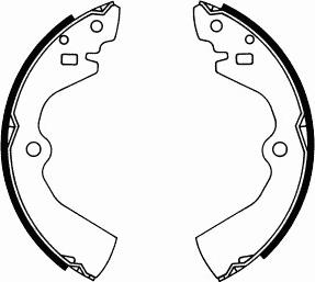 SCT-MANNOL SS 523 - Brake Shoe Set, parking brake autospares.lv