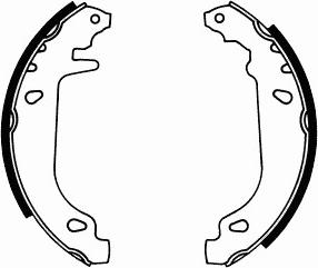 SCT-MANNOL SS 527 - Brake Shoe Set, parking brake autospares.lv