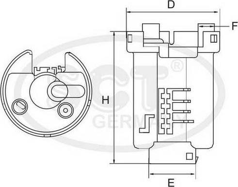 SCT-MANNOL ST 394 - Fuel filter autospares.lv