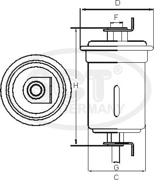 SCT-MANNOL ST 368 - Fuel filter autospares.lv