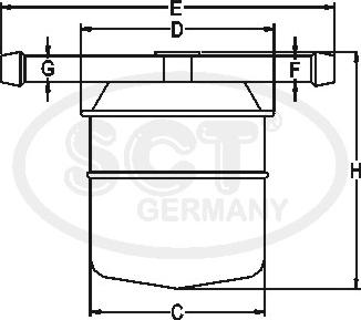 SCT-MANNOL ST 336 - Fuel filter autospares.lv