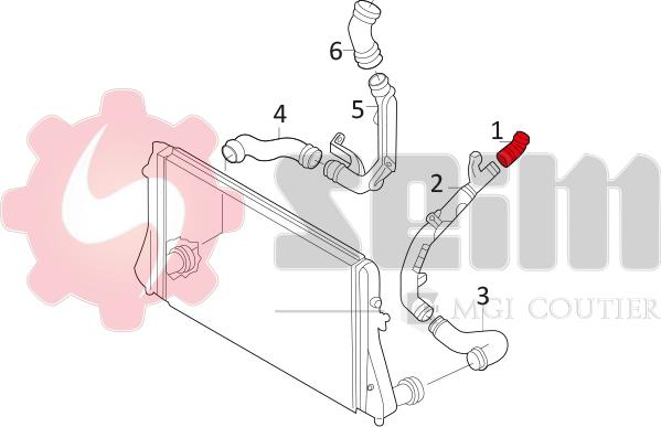 Seim 981048 - Charger Intake Air Hose autospares.lv