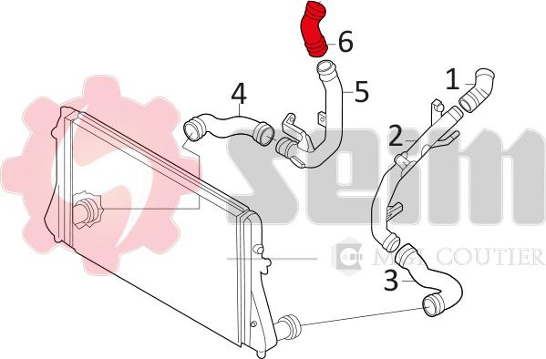 Seim 981047 - Charger Intake Air Hose autospares.lv